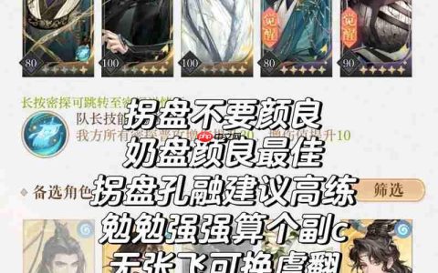 如鸢孔融配队思路 新密探孔融应该怎么配队