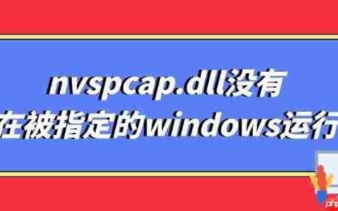 nvspcap.dll没有在被指定的windows运行 多种解决方法