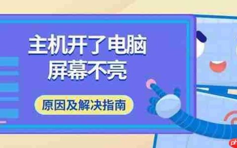 主机开了电脑屏幕不亮 原因及解决指南