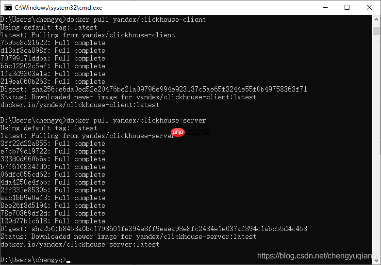Windows下Docker安装ClickHouse
