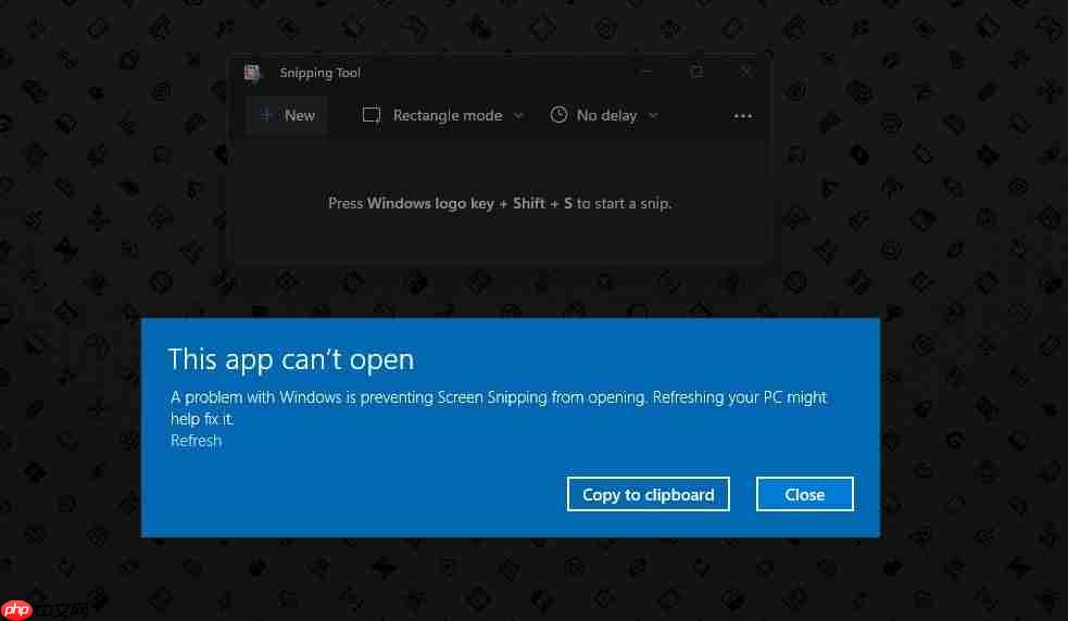 Win11截图工具“此应用程序无法打开”？！(附解决方法)