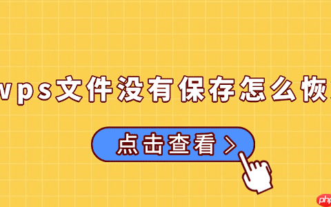 wps文件没有保存怎么恢复 试试这5个方法