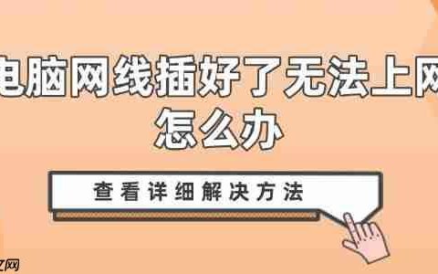 电脑网线插好了无法上网怎么办 查看详细解决方法
