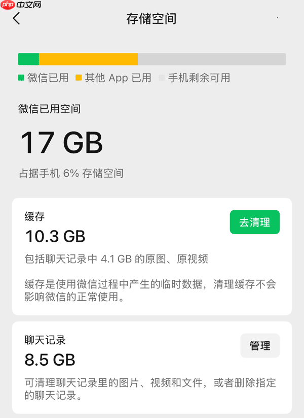 微信清理内存怎么清理 瞬间释放几个G!