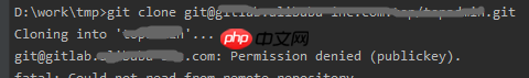 Git问题:windows下git@gitlab.com: Permission denied (publickey)问题