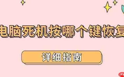电脑死机按哪个键恢复 详细指南