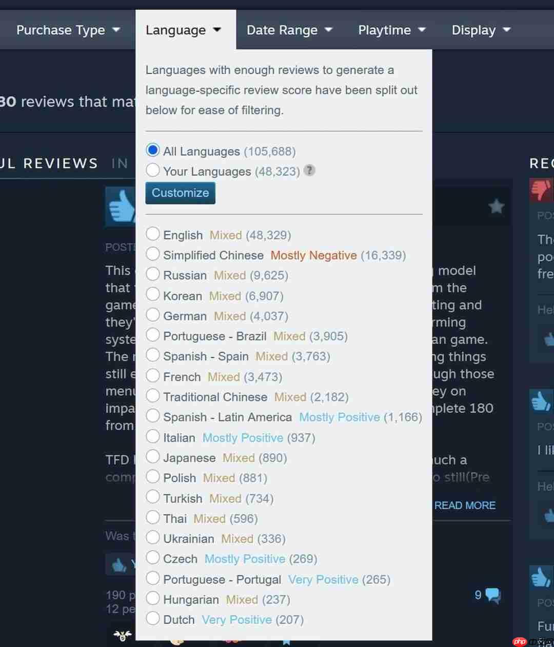 同一游戏 两个评分！Steam更新基于语言显示评测分数