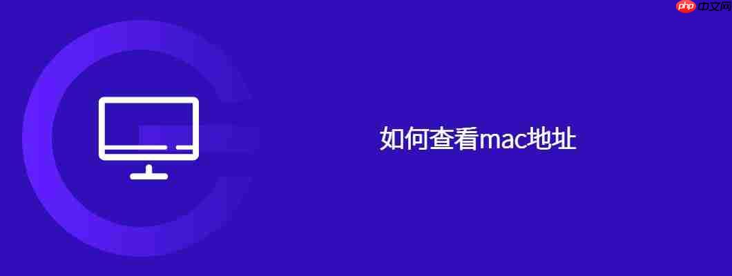 如何查看mac地址