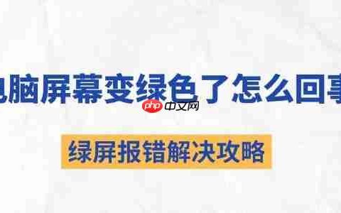 电脑屏幕变绿色了怎么回事 绿屏报错解决攻略