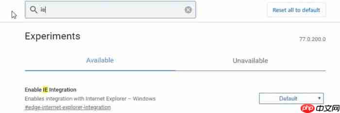 Win10 Chromium版Edge可以启用IE模式访问任何网站