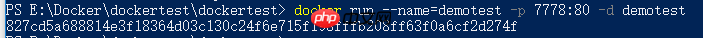 在Windows上使用Docker运行.NetCore