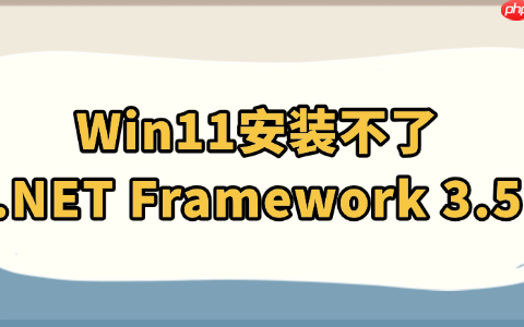 Win11安装不了.NET Framework 3.5怎么办 这有解决方法