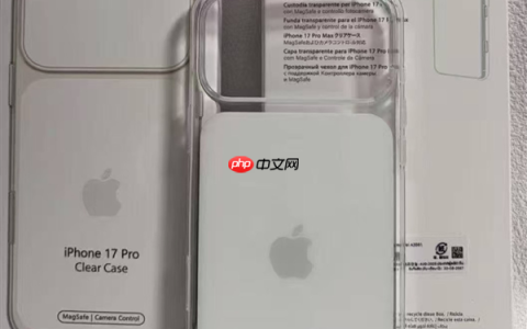 苹果iPhone 17 Pro官方透明保护壳曝光：有三大变化