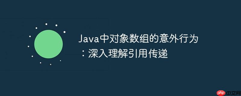 java中对象数组的意外行为:深入理解引用传递