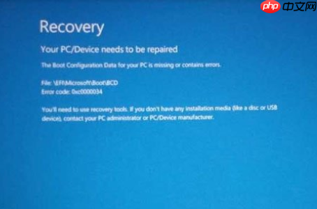 win10开机蓝屏怎么办?win10开机蓝屏0xc000000d的解决方法