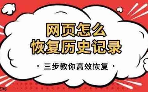 网页怎么恢复历史记录 三步教你高效恢复！