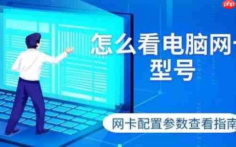 怎么看电脑网卡型号 网卡配置参数查看指南