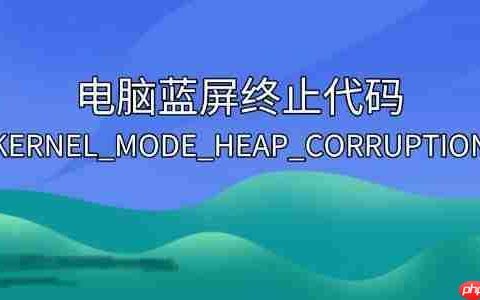 解决电脑蓝屏终止代码”KERNEL_MODE_HEAP_CORRUPTION”的实用方法