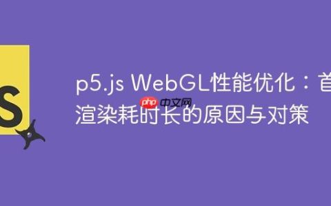 p5.js WebGL性能优化：首帧渲染耗时长的原因与对策