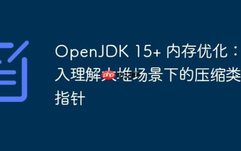 OpenJDK 15+ 内存优化：深入理解大堆场景下的压缩类指针