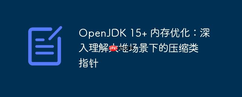 OpenJDK 15+ 内存优化:深入理解大堆场景下的压缩类指针