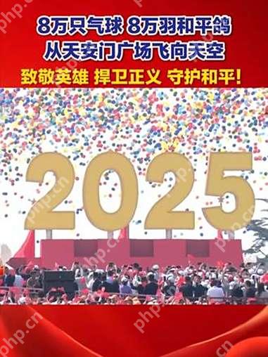 2025阅兵8万只可降解气球 环保细节 - 创想鸟