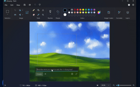 微软邀测新版 Win11 画图应用：用 AI 为艺术插上创意翅膀