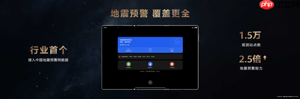 行业首个!华为mate xts非凡大师接入中国地震局数据:预警能力提升2.5倍