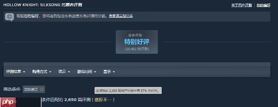 《空洞骑士:丝之歌》Steam国区褒贬不一!翻译太糟糕 不开预购