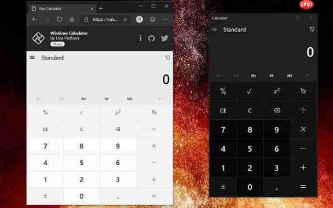 微软开源Win10计算器应用，被移植到Web/Android/iOS平台上