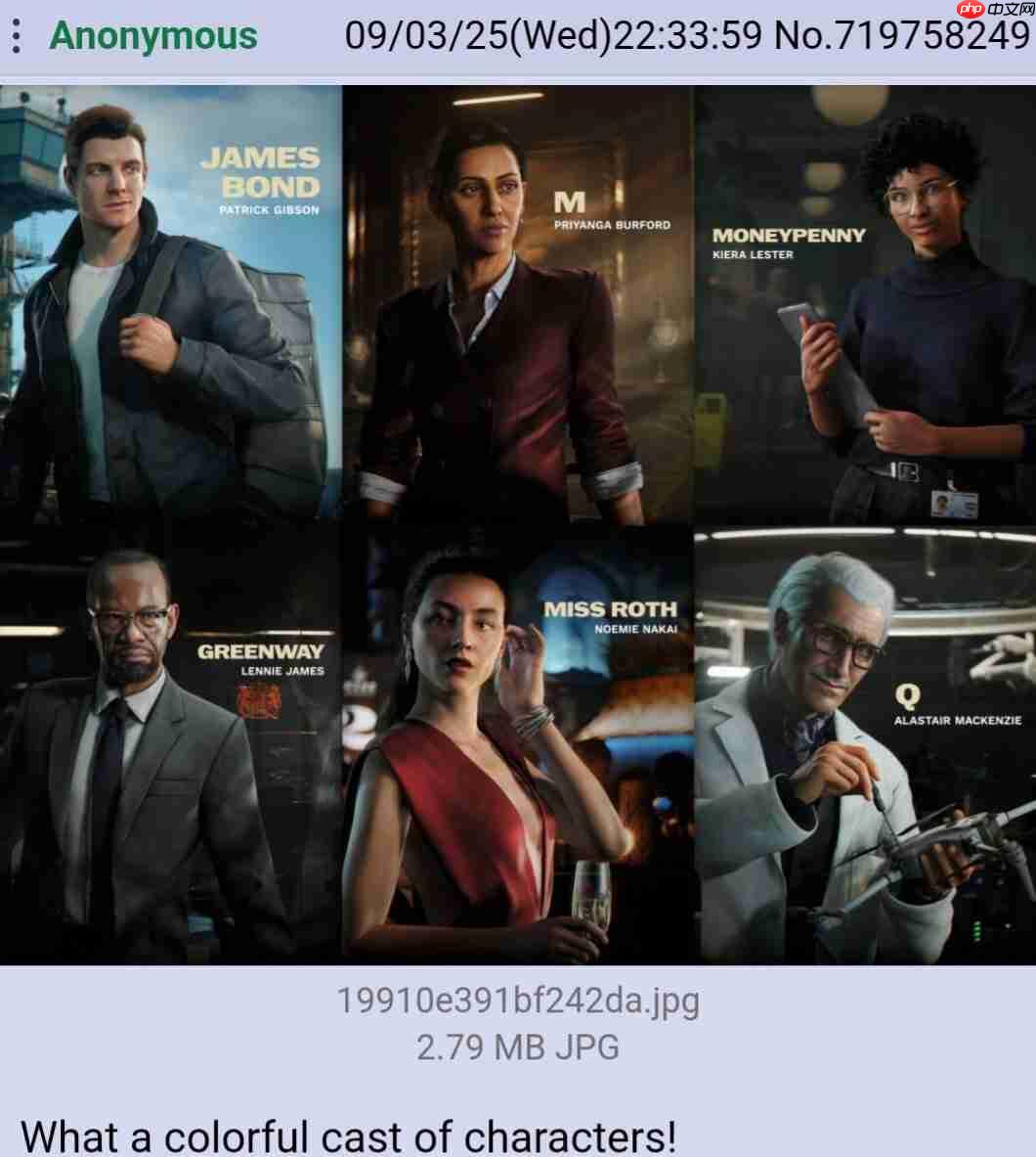 DEI?《007:曙光》被网友怒批插入五颜六色的NPC
