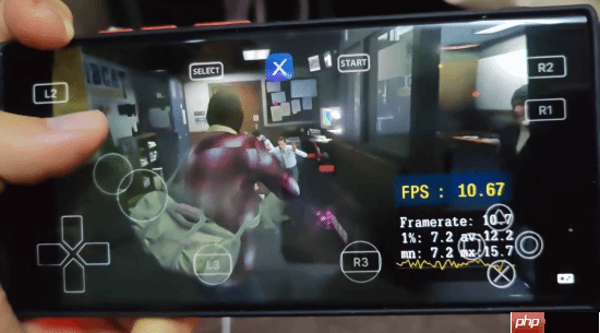 手机玩《给他爱5》实拍视频：使用PS3模拟器