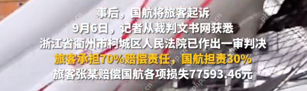 乘客误开应急舱门被判赔7万多:误将其当作厕所门打开 - 创想鸟