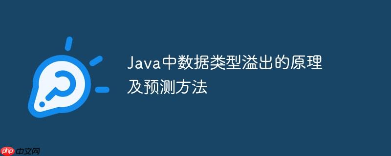 Java中数据类型溢出的原理及预测方法