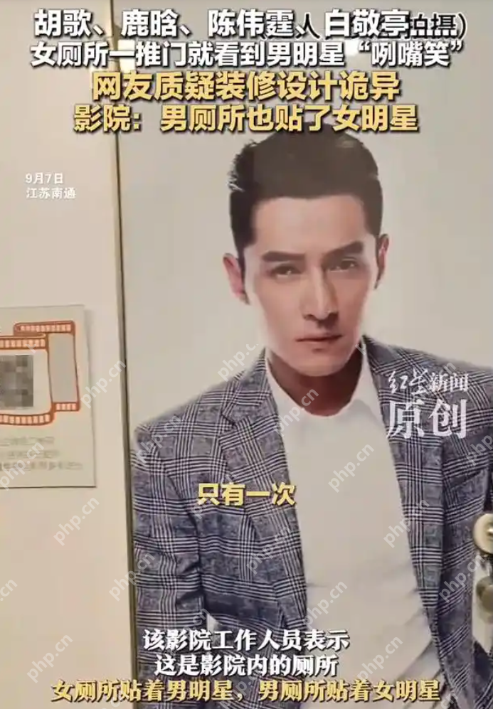 女厕一推门就看到“男明星咧嘴笑”,趣味装饰还是侵权行为? - 创想鸟