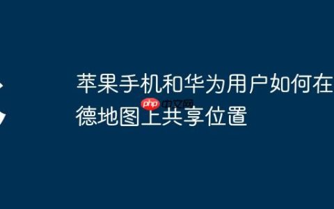 苹果手机和华为用户如何在高德地图上共享位置