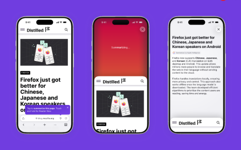 Firefox 浏览器在 iPhone 上线 AI 新功能：“摇晃总结”
