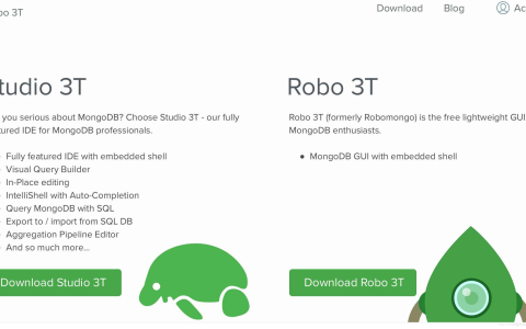 MongoDB可视化工具Robo 3T基础使用