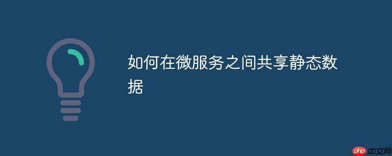 如何在微服务之间共享静态数据