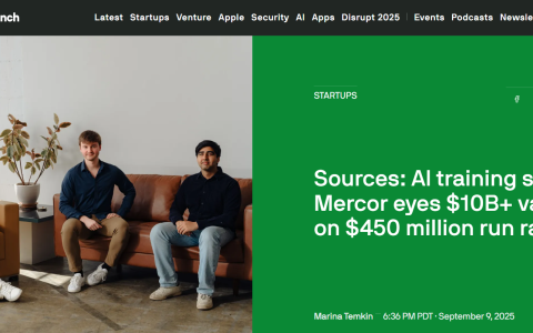 AI 训练初创公司 Mercor 欲争取超 100 亿美元估值