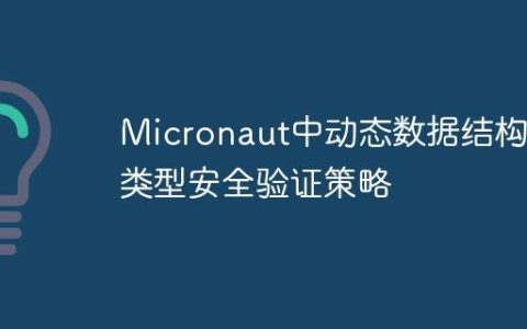 Micronaut中动态数据结构的类型安全验证策略