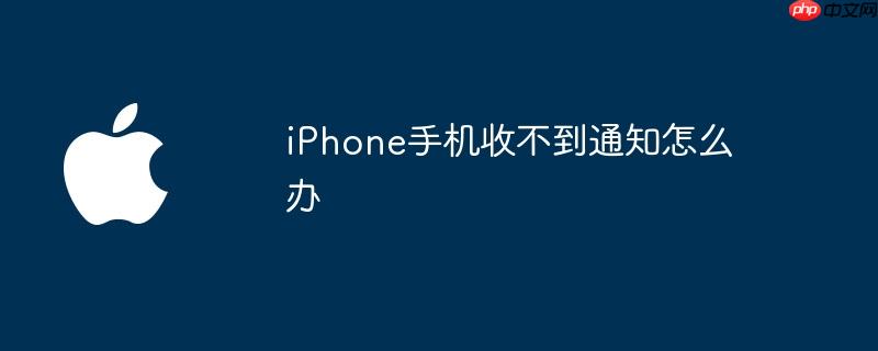 iPhone手机收不到通知怎么办