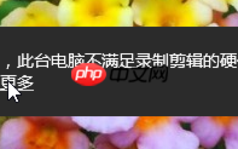 win10提示此台电脑不满足录制剪辑的硬件要求怎么办