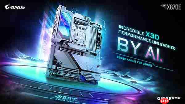 支持DDR5-9000!技嘉X870E AORUS X3D主板发布:游戏性能提升25%