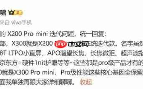 小屏旗舰用户慌了？vivo将不再推出vivo X300 Pro mini
