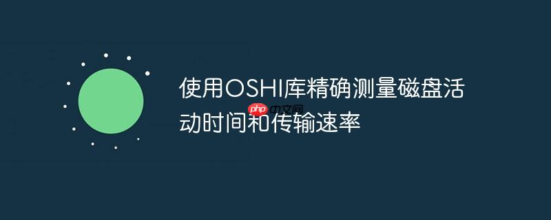 使用OSHI库精确测量磁盘活动时间和传输速率