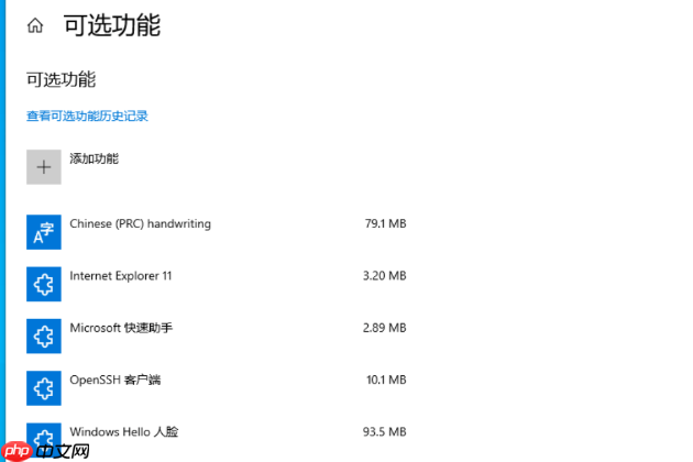  win10老是弹出可选功能怎么办