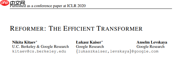 ICLR 2020 | Reformer ,一种高效的Transformer