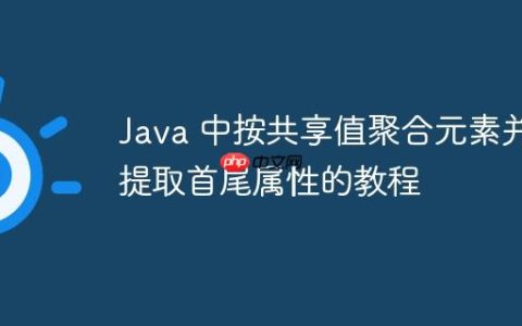 Java 中按共享值聚合元素并提取首尾属性的教程