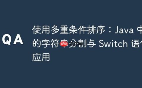 使用多重条件排序：Java 中的字符串分割与 Switch 语句应用